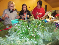 Havukranssien tekoa joulukuussa 2011